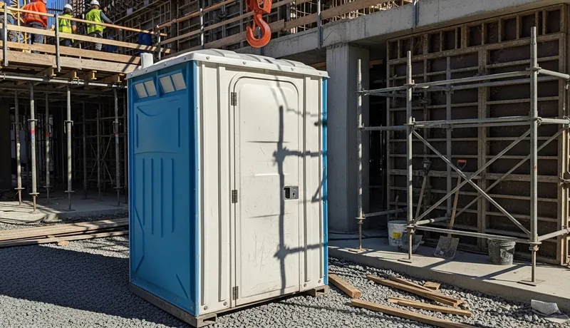 Crane hook porta potty rental in Plano, TX